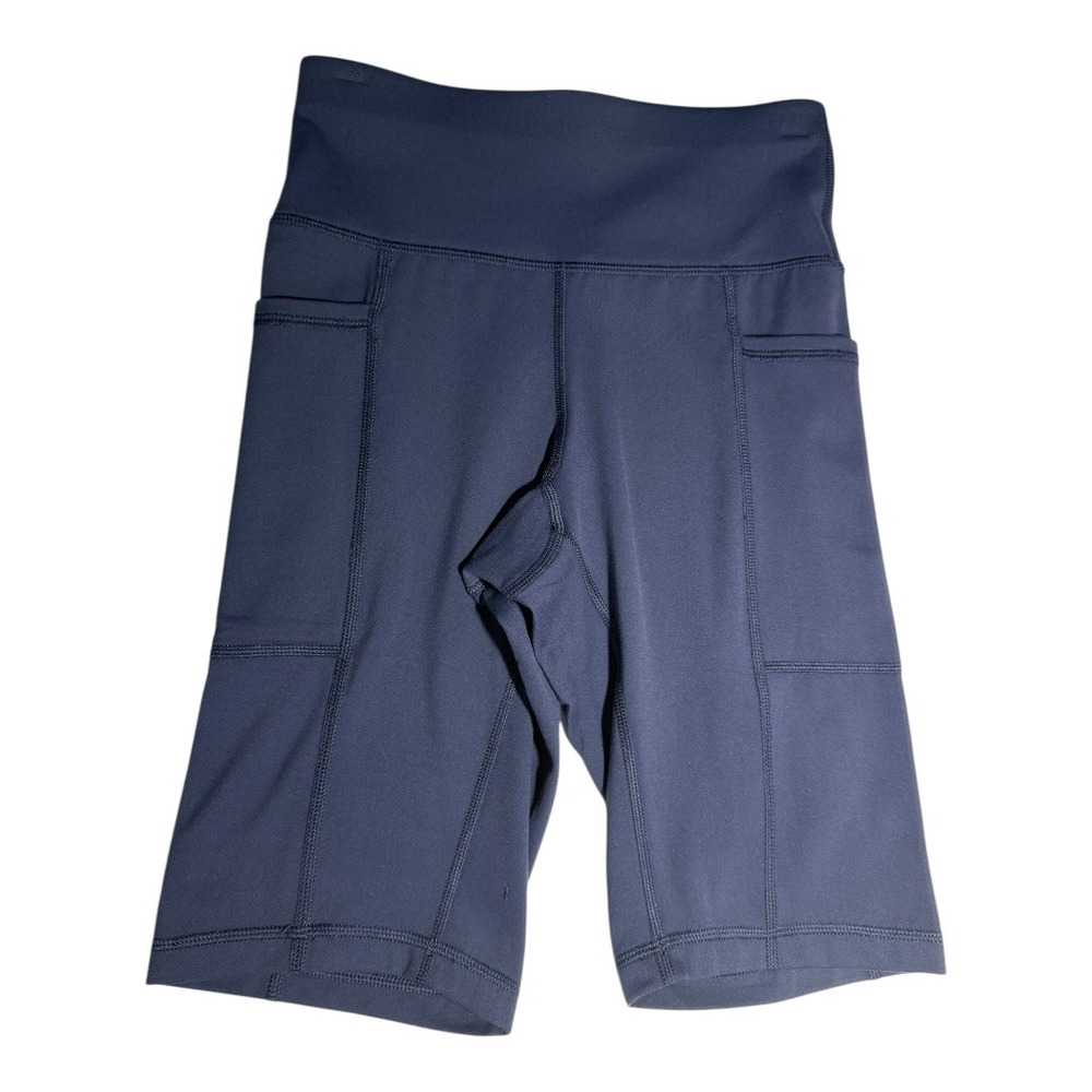 GAME Knockout Bike Shorts Navy Blue XS High Waisted Pockets Athletic